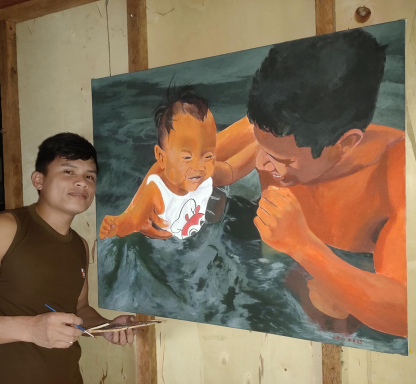 Original canvas art painting Philippines - acrylic artwork by professional artist Jay Yapan
