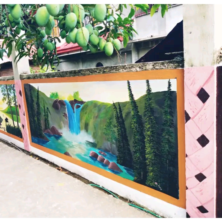Creative artistic mural Philippines - bold creative expression wall painting